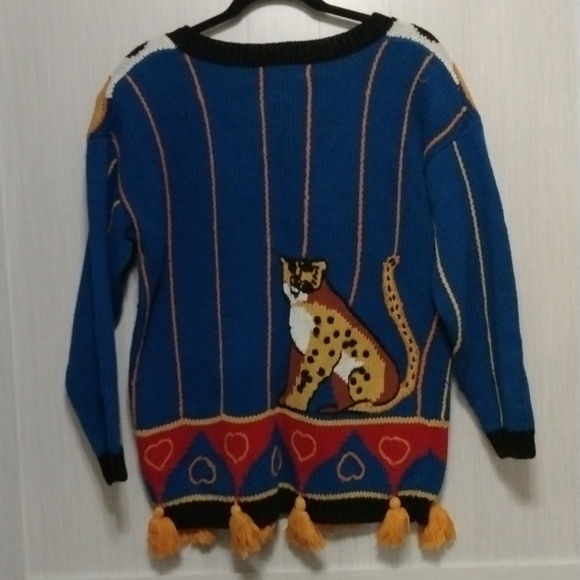 Rebecca Stone sweater sz S color blue red yellow in good condition - Picture 7 of 9
